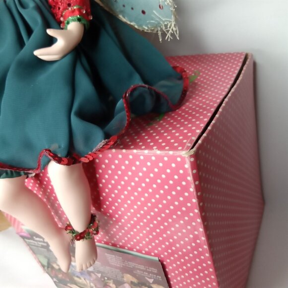 Vintage Christmas Sparkle Fairy Doll With Original Box Paradise Galleries 1990s - Picture 9 of 16